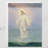 ヴィンテージ宗教、イエス・キリストは水の歩くである (正面/裏面)