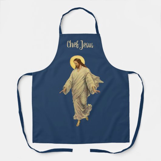 ヴィンテージ宗教、イエス・キリストは水の歩くである エプロン (正面)