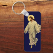 ヴィンテージ宗教、イエス・キリストは水の歩くである キーホルダー (正面)