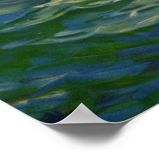 ヴィンテージ宗教、イエス・キリストは水の歩くである ポスター (角)