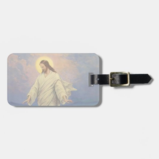 ヴィンテージ宗教、イエス・キリストは水の歩くである ラゲッジタグ (正面横)