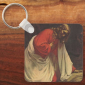 ヴィンテージ宗教 イエス・キリスト ゲツセマニの園 キーホルダー (正面)