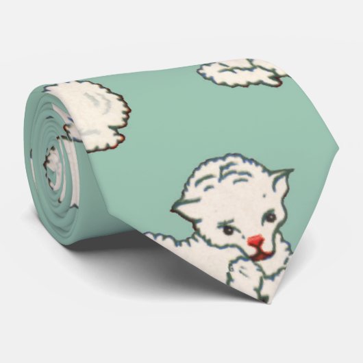 ヴィンテージ宗教、イースターラム、ベビーファーム動物 ネクタイ (ロール)