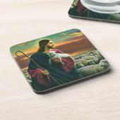 ヴィンテージ宗教、キリストの羊の群れ コースター (左側)