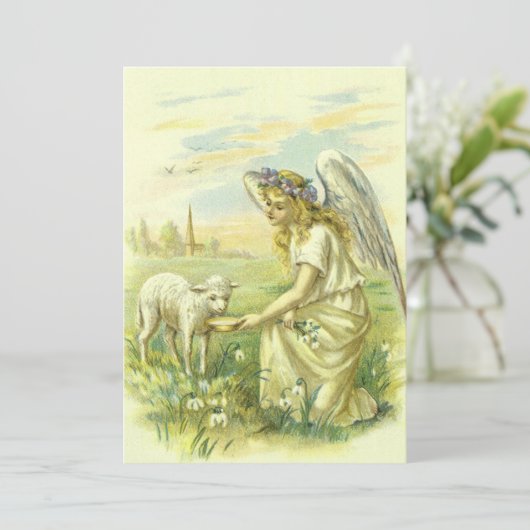 ヴィンテージ宗教、ビクトリアン子羊とイースターエンジェル (スタンド正面)