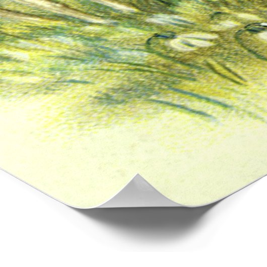 ヴィンテージ宗教、ビクトリアン子羊とイースターエンジェル ポスター (角)