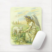 ヴィンテージ宗教、ビクトリアン子羊とイースターエンジェル マウスパッド (マウス)