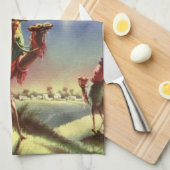 ヴィンテージ宗教、ベツレヘムの星を持つ賢者 キッチンタオル (四つ折り)