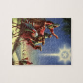 ヴィンテージ宗教、ベツレヘムの星を持つ賢者 ジグソーパズル (横)