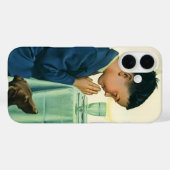 ヴィンテージ宗教、感謝祭にお祈りする少年 Case-Mate iPhoneケース (裏面 (横))