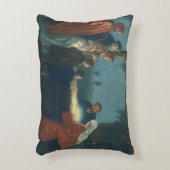 ヴィンテージ宗教、羊飼いの崇拝 アクセントクッション (正面(垂直))