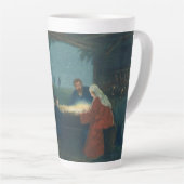 ヴィンテージ宗教、羊飼いの崇拝 カフェラテマグ (右アングル)