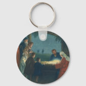 ヴィンテージ宗教、羊飼いの崇拝 キーホルダー (正面)