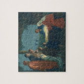 ヴィンテージ宗教、羊飼いの崇拝 ジグソーパズル (縦)