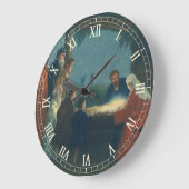 ヴィンテージ宗教、羊飼いの崇拝 ラージ壁時計 (傾斜)