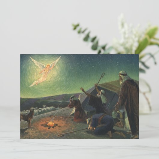 ヴィンテージ宗教、羊飼いへの受胎告知 (スタンド正面)