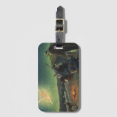 ヴィンテージ宗教、羊飼いへの受胎告知 ラゲッジタグ (正面縦)