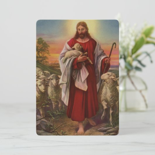 ヴィンテージ宗教、良い羊飼いの群れ 招待状 (スタンド正面)