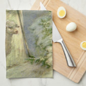 ヴィンテージ宗教、良い羊飼いキリスト キッチンタオル (四つ折り)