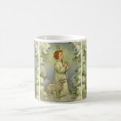 ヴィンテージ宗教、良い羊飼いキリスト コーヒーマグカップ (中央)