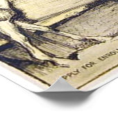 ヴィンテージ官公庁の女性陸上軍募集 ポスター (角)