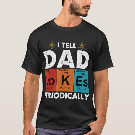 ヴィンテージ定期的にパパのジョークを言う Tシャツ (正面)