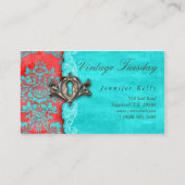 ヴィンテージ実在エージェントアンティーク錠 名刺 (裏面)