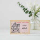 ヴィンテージ実在ハウス改築名刺 名刺 (スタンド正面)