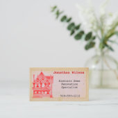 ヴィンテージ実在ハウス改築名刺 名刺 (スタンド正面)