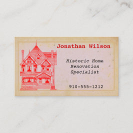 ヴィンテージ実在ハウス改築名刺 名刺