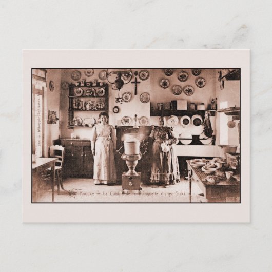 ヴィンテージ実在ワッフルとパンケーキハウス ポストカード (正面)