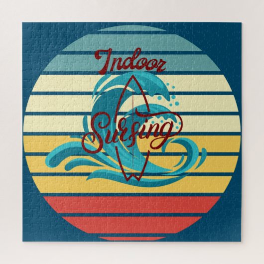 ヴィンテージ室内サーフィン ジグソーパズル (縦)