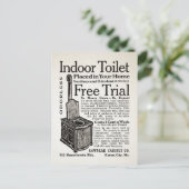 ヴィンテージ室内トイレ広告用はがき ポストカード (スタンド正面)