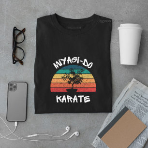 ヴィンテージ宮城道空手愛好家の盆栽ツリー日本 Tシャツ