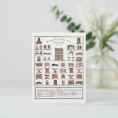 ヴィンテージ家具ポスター ポストカード (スタンド正面)