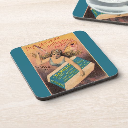 ヴィンテージ家庭用妖精とコースター コースター (左側)