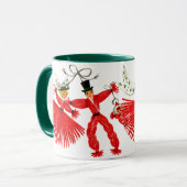 ヴィンテージ家族のクリスマスのマグ マグカップ (正面左)