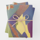 ヴィンテージ家族のバケーション、山でのピクニック ラッピングペーパーシート (インサイチュ)