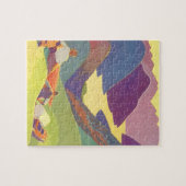 ヴィンテージ家族休暇、山の中でのピクニック ジグソーパズル (横)