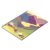 ヴィンテージ家族休暇、山の中でのピクニック ノートブック (左側)