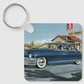 ヴィンテージ家族旅行、ラストチャンスガスステーション キーホルダー (正面)