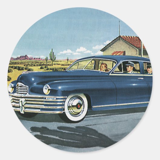 ヴィンテージ家族旅行、ラストチャンスガスステーション ラウンドシール (正面)