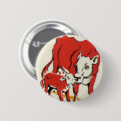 ヴィンテージ家畜子牛ホルスタイン 缶バッジ (正面&裏面)