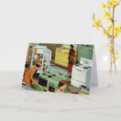 ヴィンテージ家電ショールーム店ビジネス小売 カード (黄色い花)