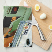 ヴィンテージ家電ショールーム店ビジネス小売 キッチンタオル (四つ折り)