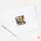 ヴィンテージ家電ショールーム店ビジネス小売 スクエアシール (封筒)