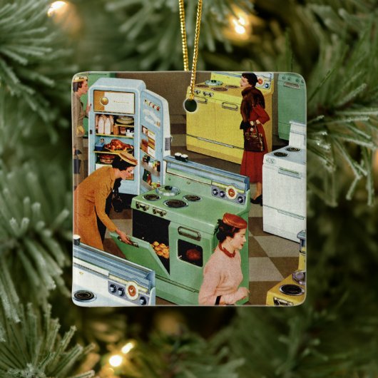 ヴィンテージ家電ショールーム店ビジネス小売 セラミックオーナメント (ツリー)