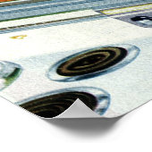 ヴィンテージ家電ショールーム店ビジネス小売 ポスター (角)