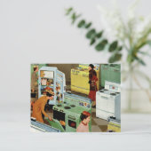 ヴィンテージ家電ショールーム店ビジネス小売 ポストカード (スタンド正面)