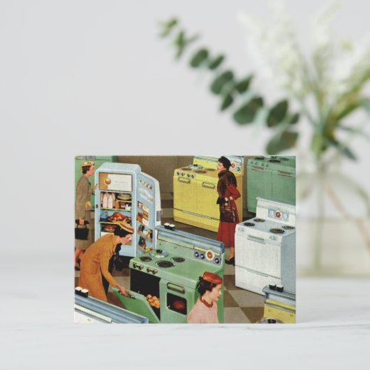 ヴィンテージ家電ショールーム店ビジネス小売 ポストカード (スタンド正面)